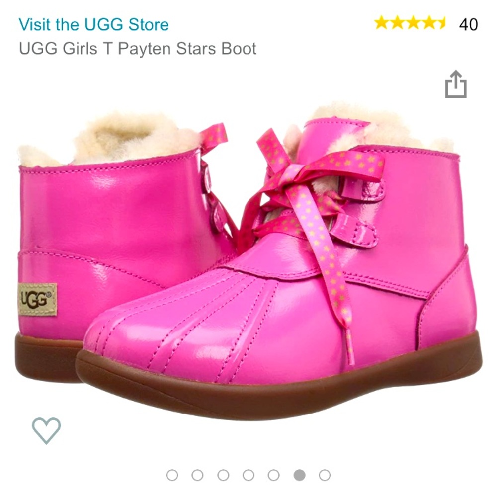 Ugg toddler Payten star boots size 7c